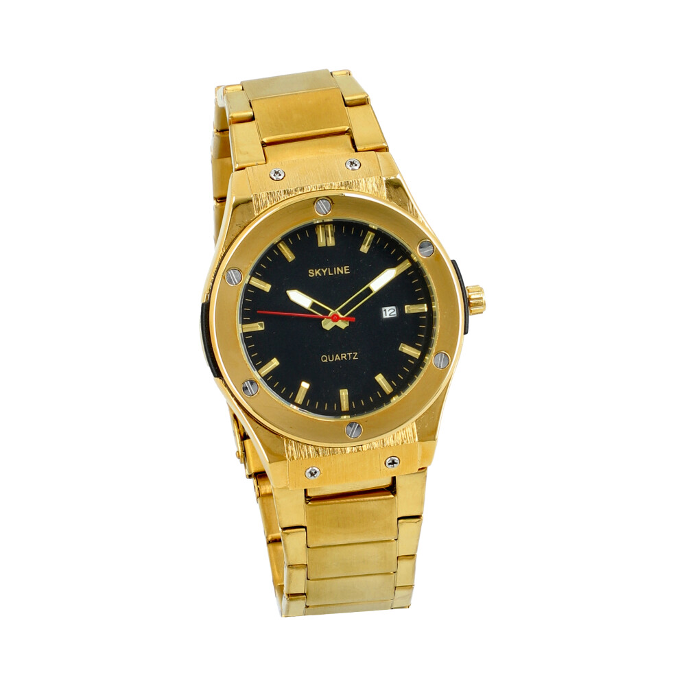 Relógio homem + caixa R8008 GOLD ModaServerPro