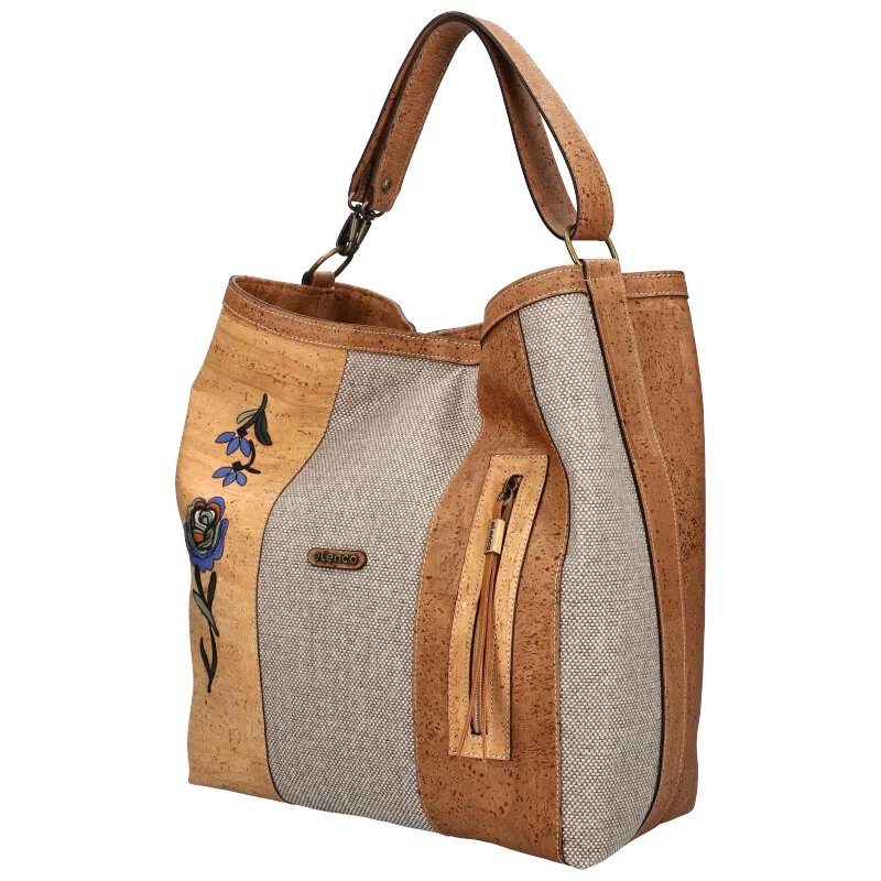 Cork handbag EL5671MS - ModaServerPro