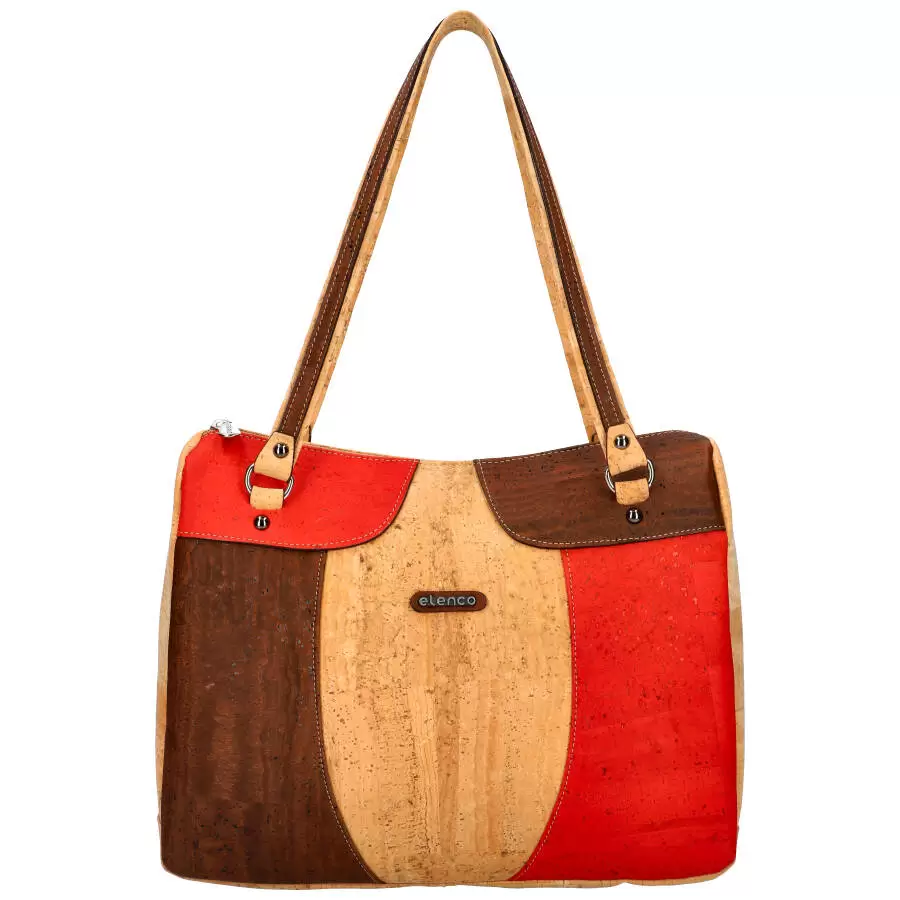 Cork handbag 815MS - RED - ModaServerPro