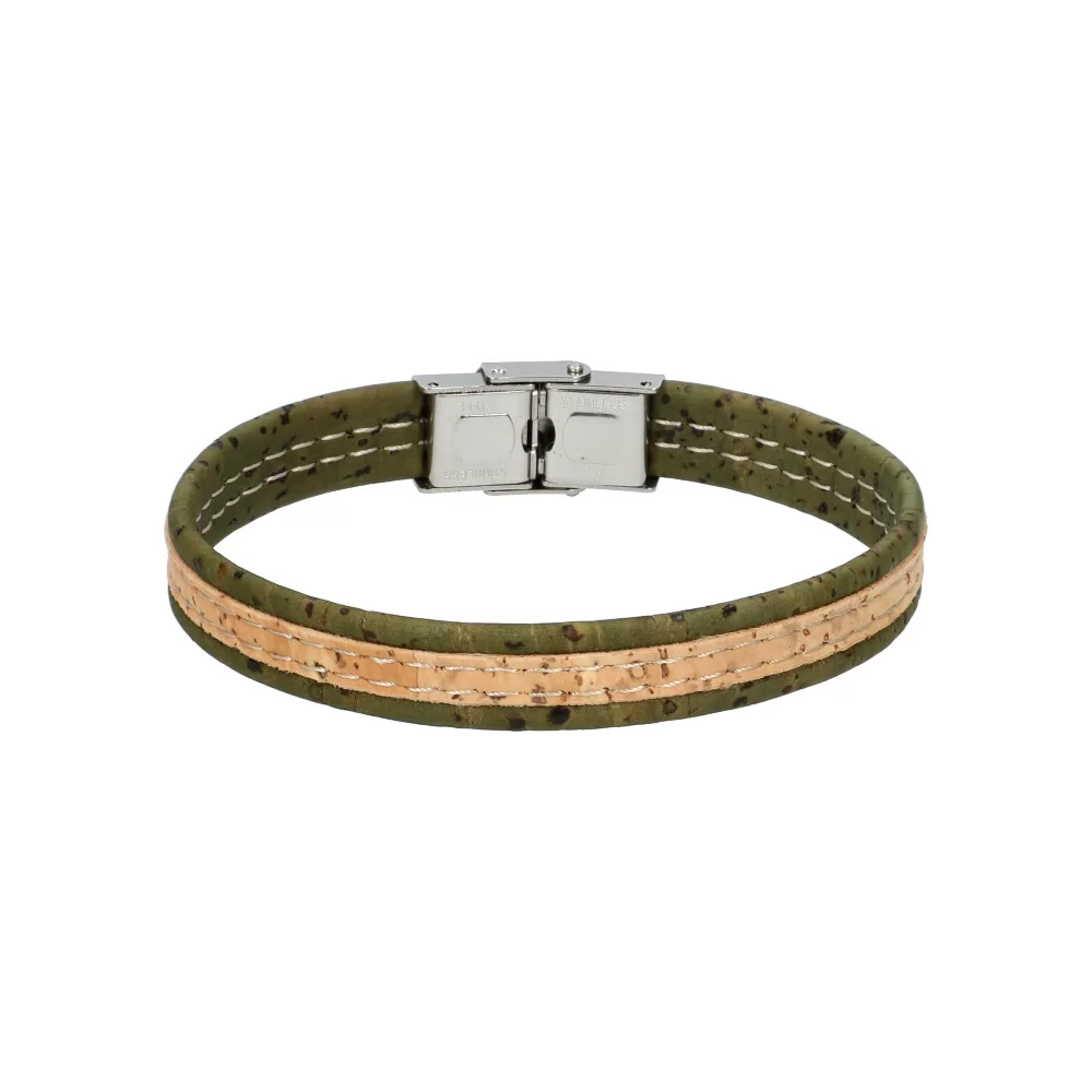 Woman cork bracelet FB40004 - MILITARY - ModaServerPro