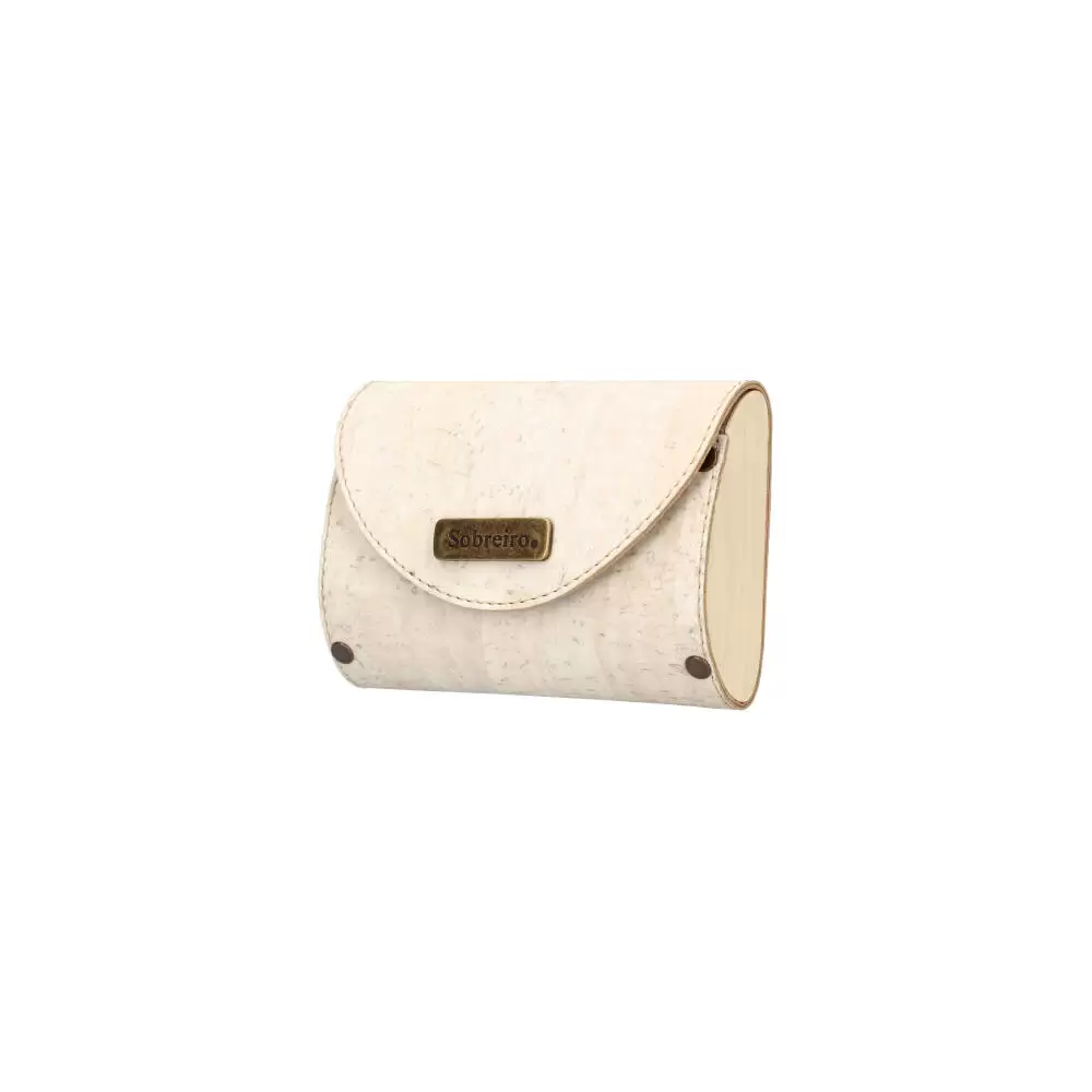Cork and wood wallet MSMAD01 - WHITE - ModaServerPro