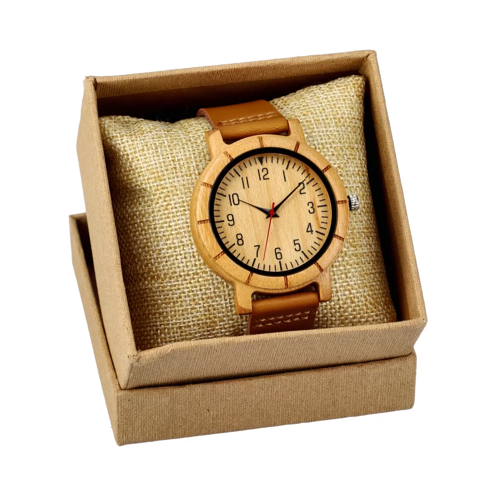Relógio de madeira + caixa RP015 - ModaServerPro