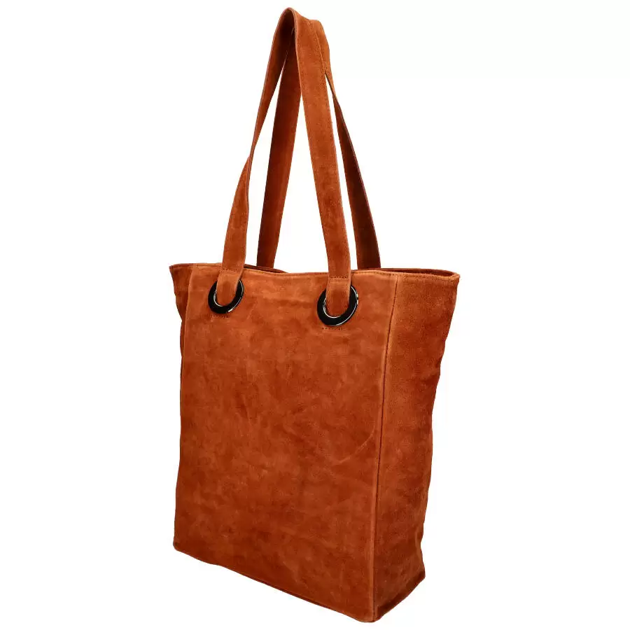Leather handbag 0734 - BROWN - ModaServerPro