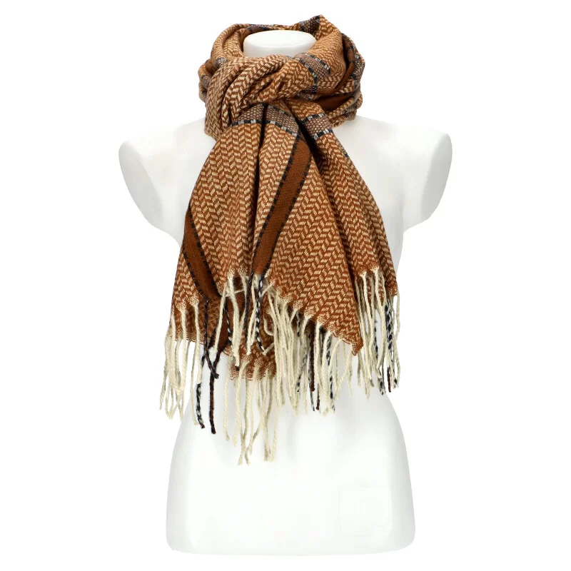 Woman winter scarf WD239 - BROWN - ModaServerPro