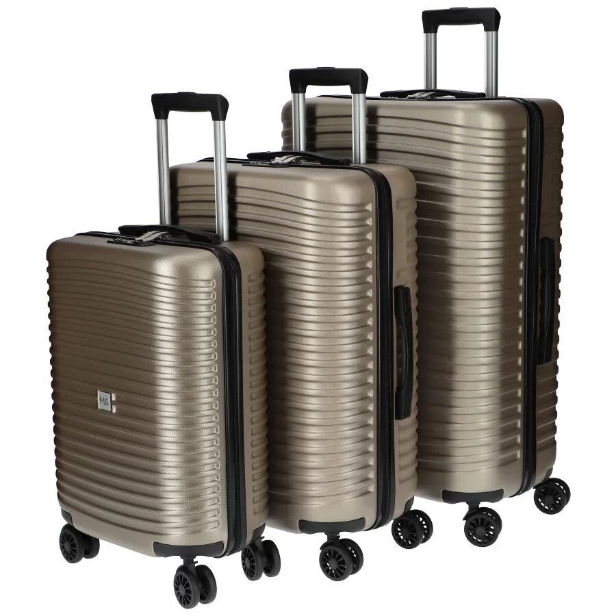 Pack 3 suitcase G738 - CHAMPAGNE - ModaServerPro