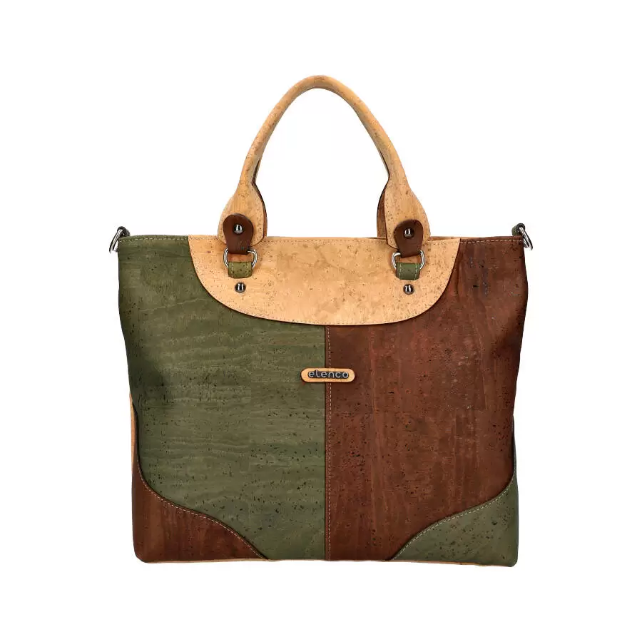 Cork handbag 811MS - GREEN - ModaServerPro