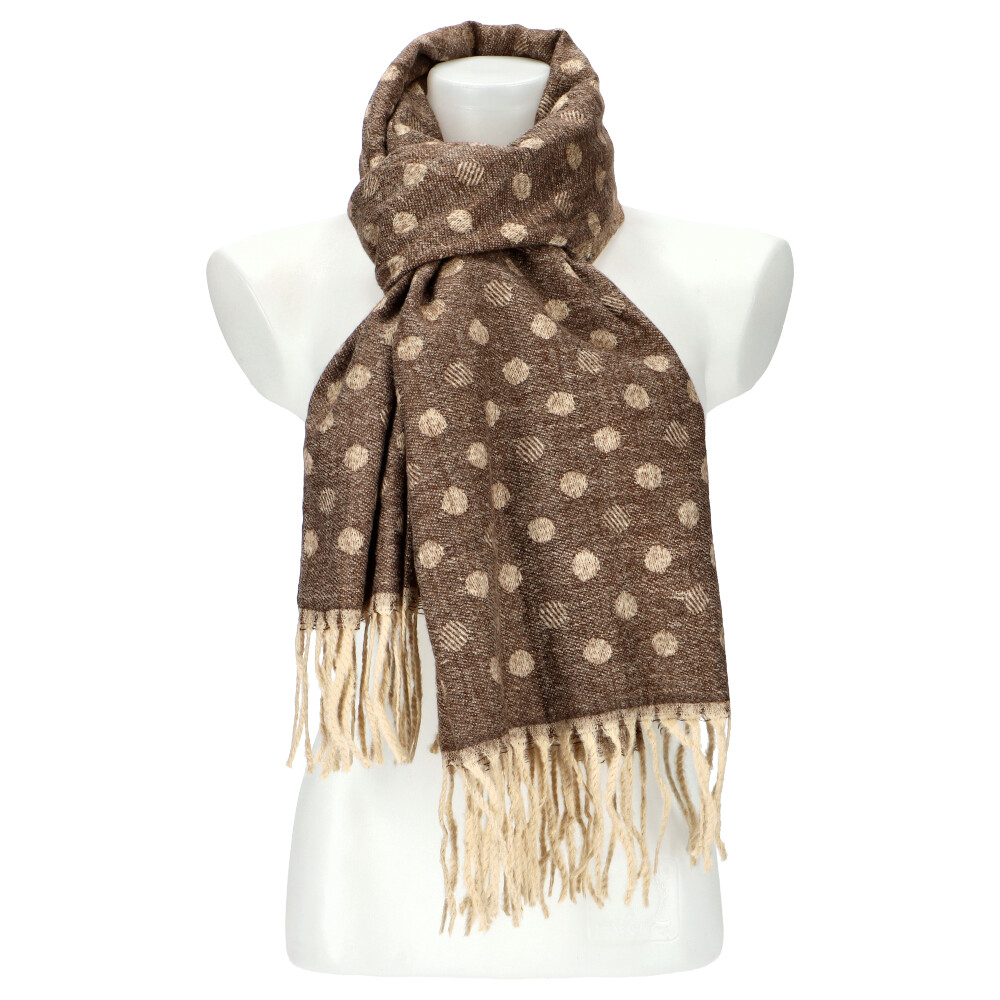 Woman winter scarf HW59093 BROWN ModaServerPro