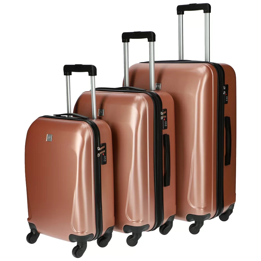 Pack 3 suitcase G561 - PINK - ModaServerPro