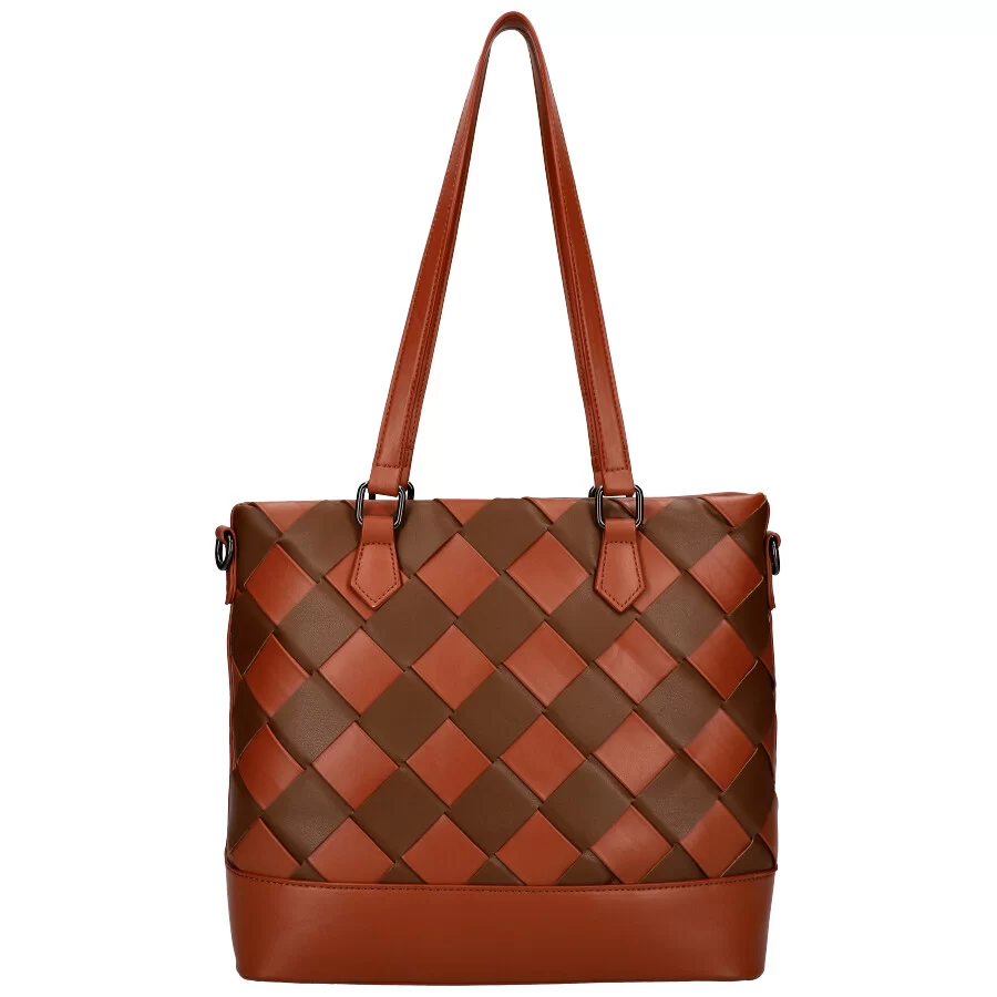 Handbag T2104 - BROWN - ModaServerPro