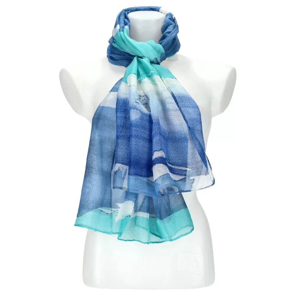 Woman scarf M196 - BLUE - ModaServerPro