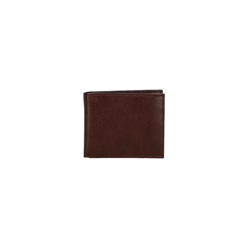 Leather wallet man 185040 - COFFEE - ModaServerPro