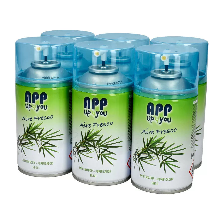 Pack 6 Pcs Spray de recarga para difusor automático - Hugo - App up4you - 55327 - ModaServerPro