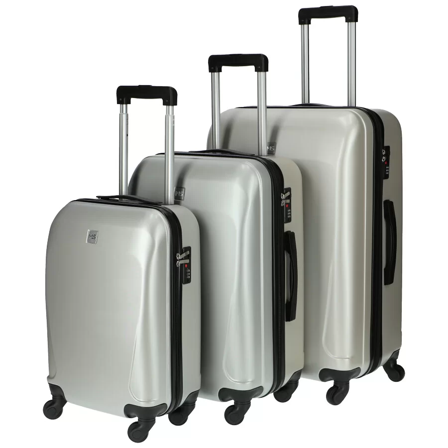 Pack 3 suitcase G561 - SILVER - ModaServerPro