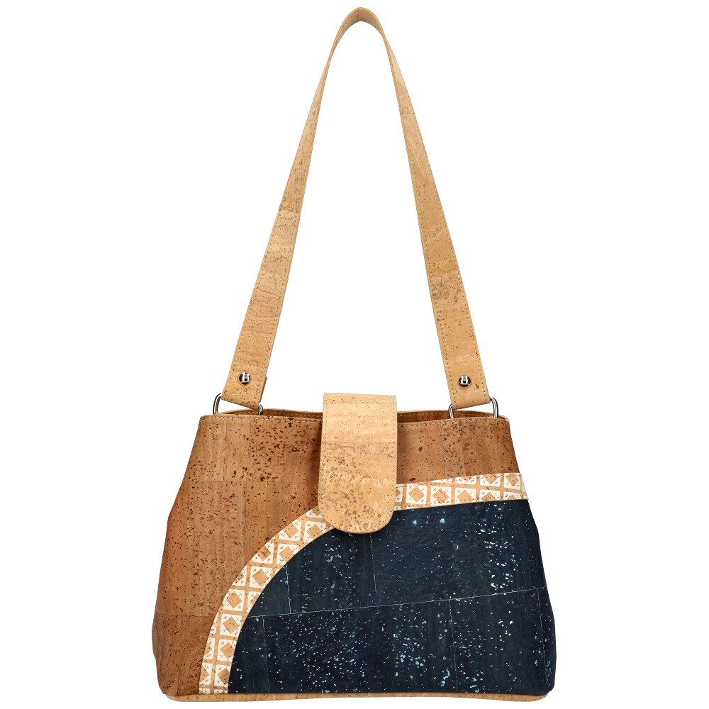 Cork handbag MSC12 BLUE ModaServerPro
