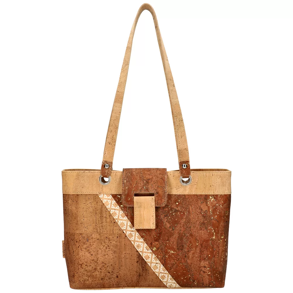 Cork handbag MSC08 - BRONZE - ModaServerPro