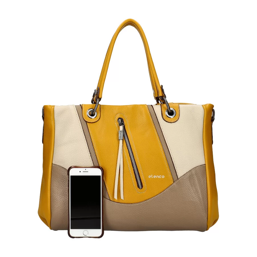 Leather handbag EL5630 - ModaServerPro