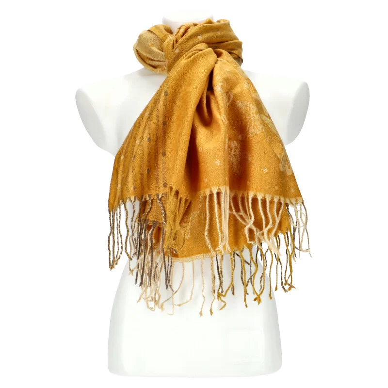 Woman winter scarf SH86 - YELLOW - ModaServerPro