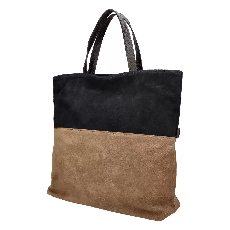 Leather handbag 01252 - NAVY - ModaServerPro
