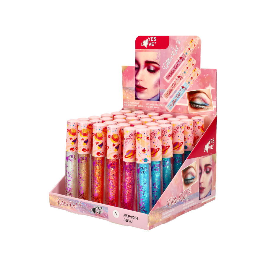 Pack 36 Pcs Glitter Gel 8084 - ModaServerPro