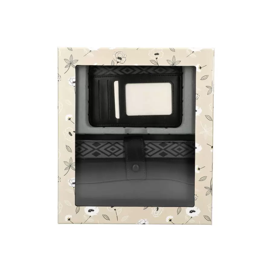 Box + Wallet + Wallet AH8002 - BLACK - ModaServerPro