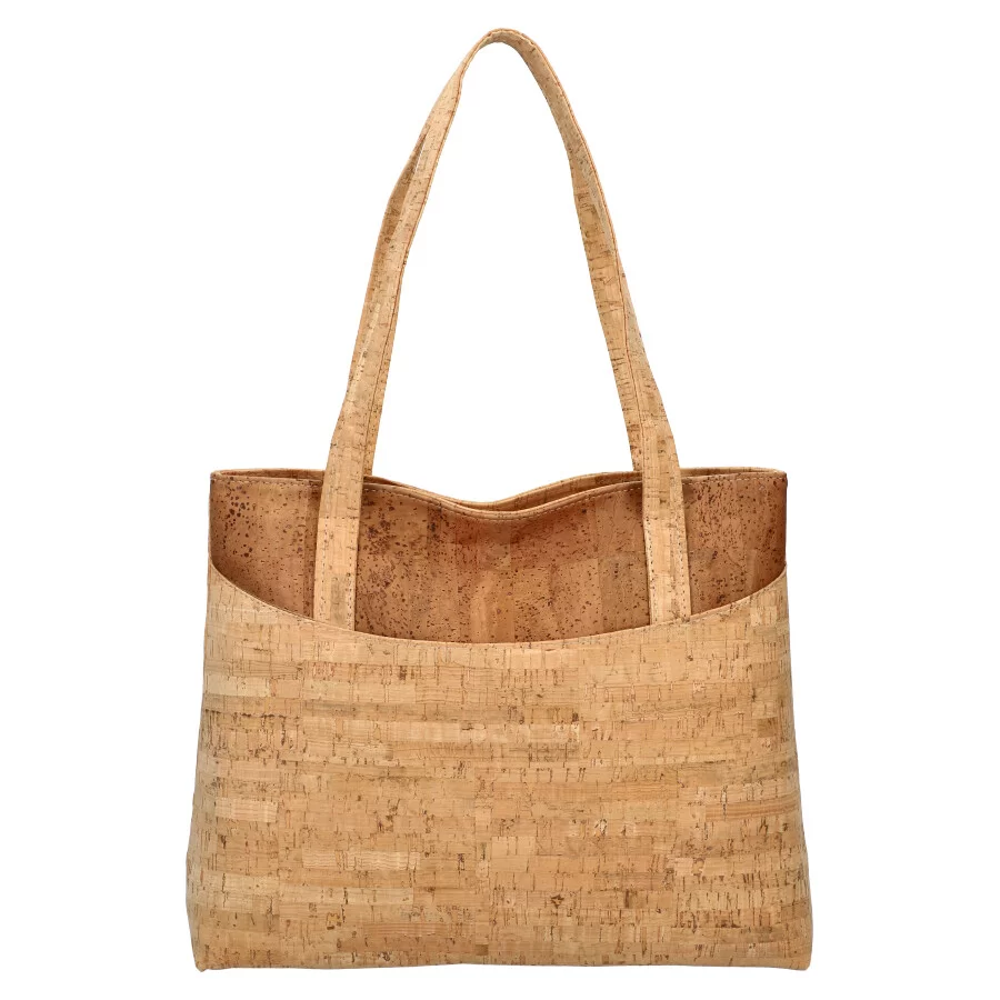 Cork handbag MR013 - BROWN - ModaServerPro