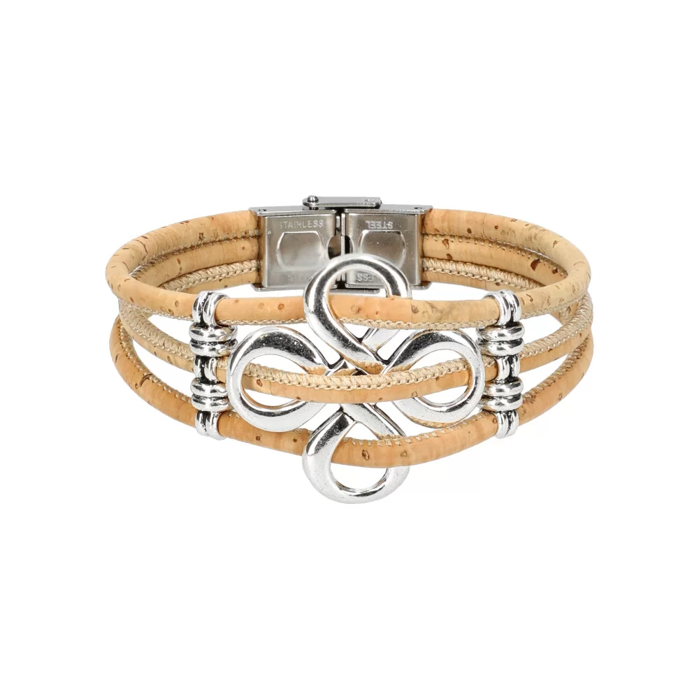 Woman cork bracelet FB400013 - NATUREL - ModaServerPro