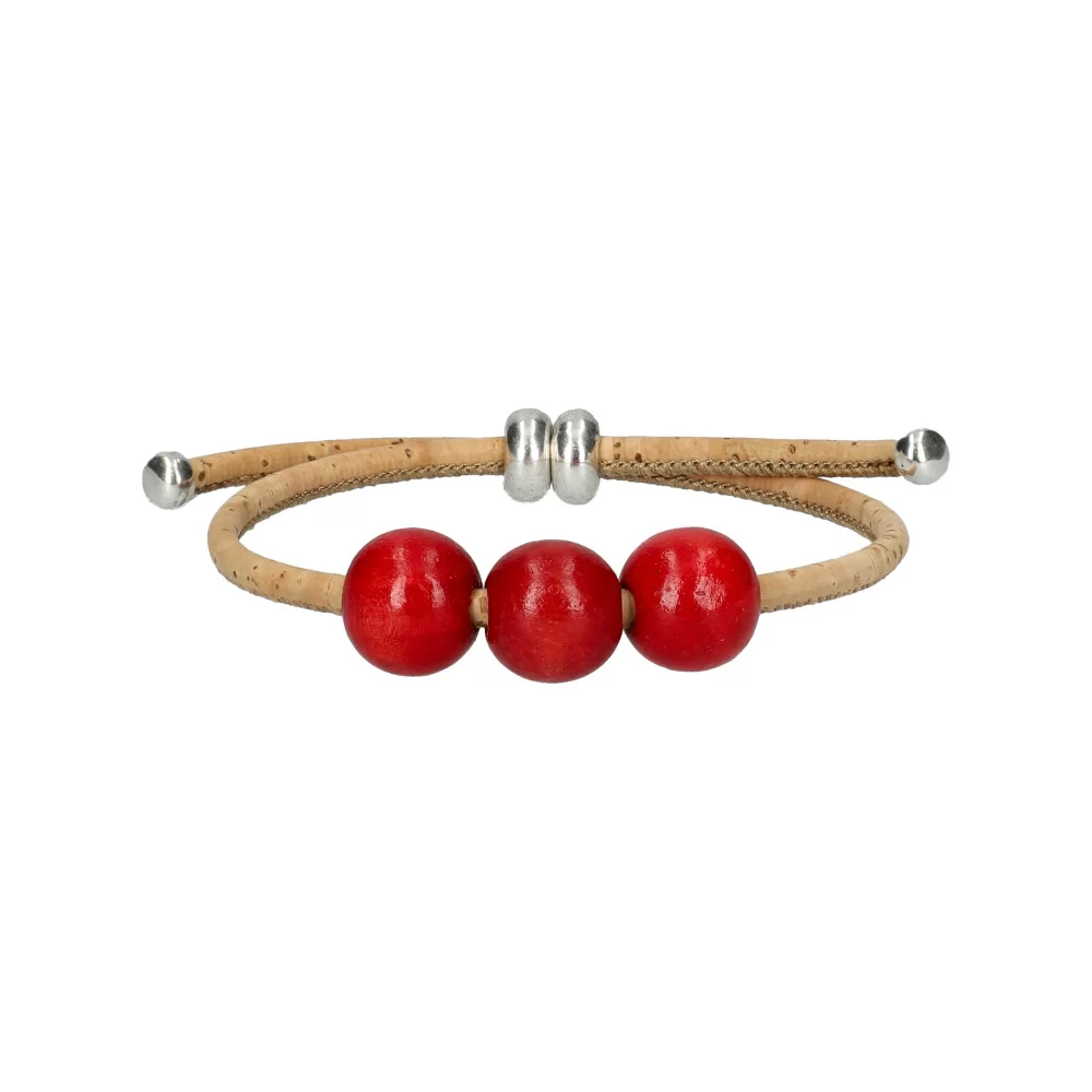 Cork bracelet OG21385 - RED - ModaServerPro