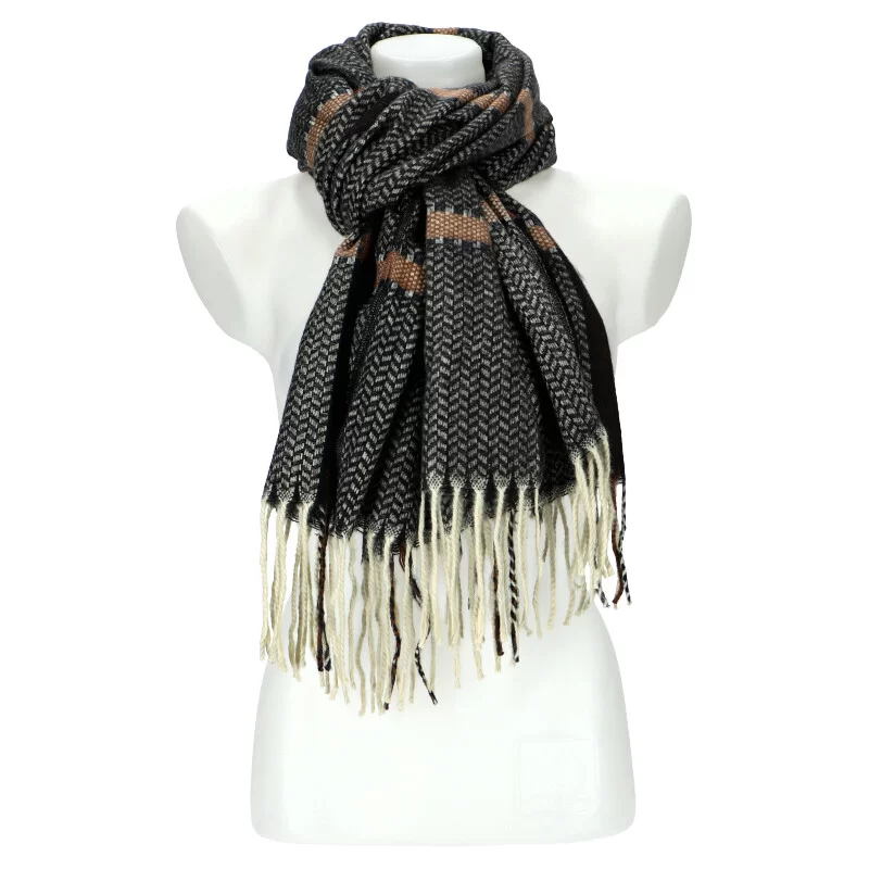 Woman winter scarf WD239 - BLACK - ModaServerPro