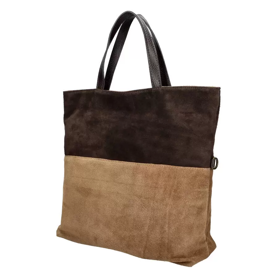 Leather handbag 01252 - COFFEE - ModaServerPro