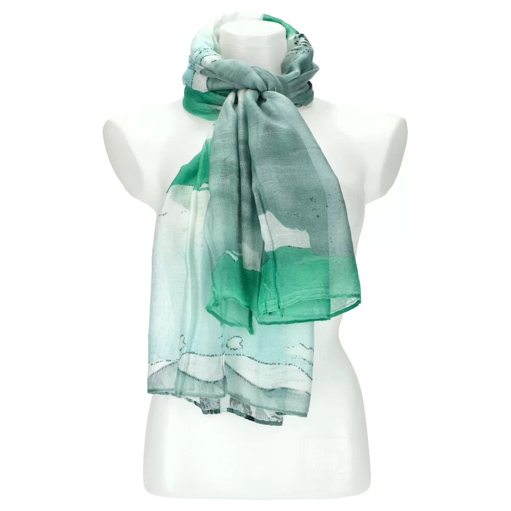 Woman scarf M196 - GREEN - ModaServerPro