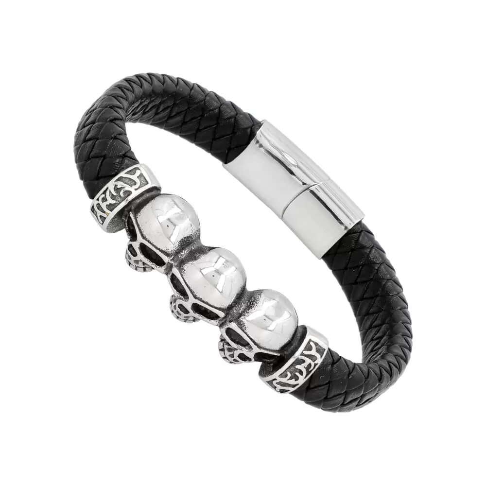 Man leather bracelet FBU354 - ModaServerPro