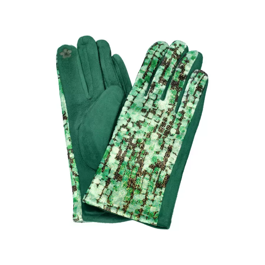 Woman gloves UHH37 - GREEN - ModaServerPro