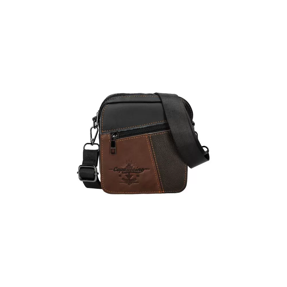 Leather crossbody bag HD7258 - BLACK - ModaServerPro