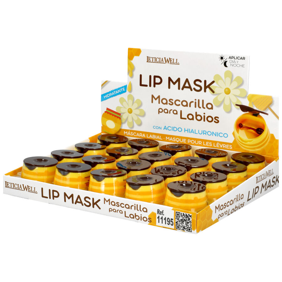Pack 20 Pcs Masque pour les lèvres saveur miel - Letícia Well - 11195 M1 ModaServerPro