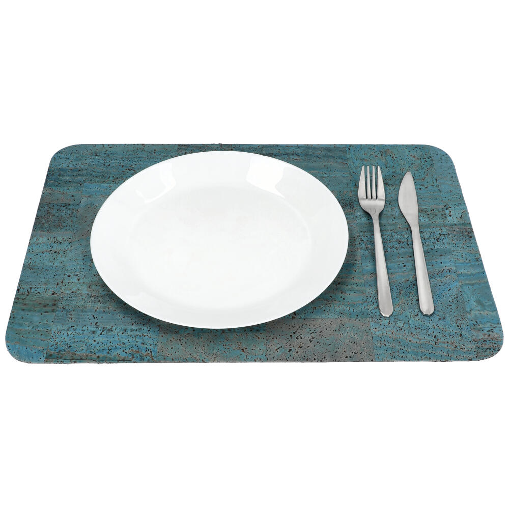 Base para pratos em cortiça MSPM21C BLUE ModaServerPro