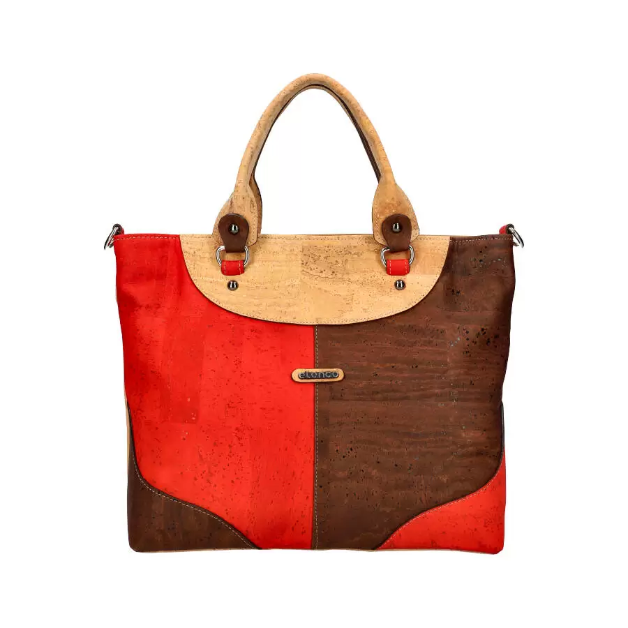 Cork handbag 811MS - RED - ModaServerPro