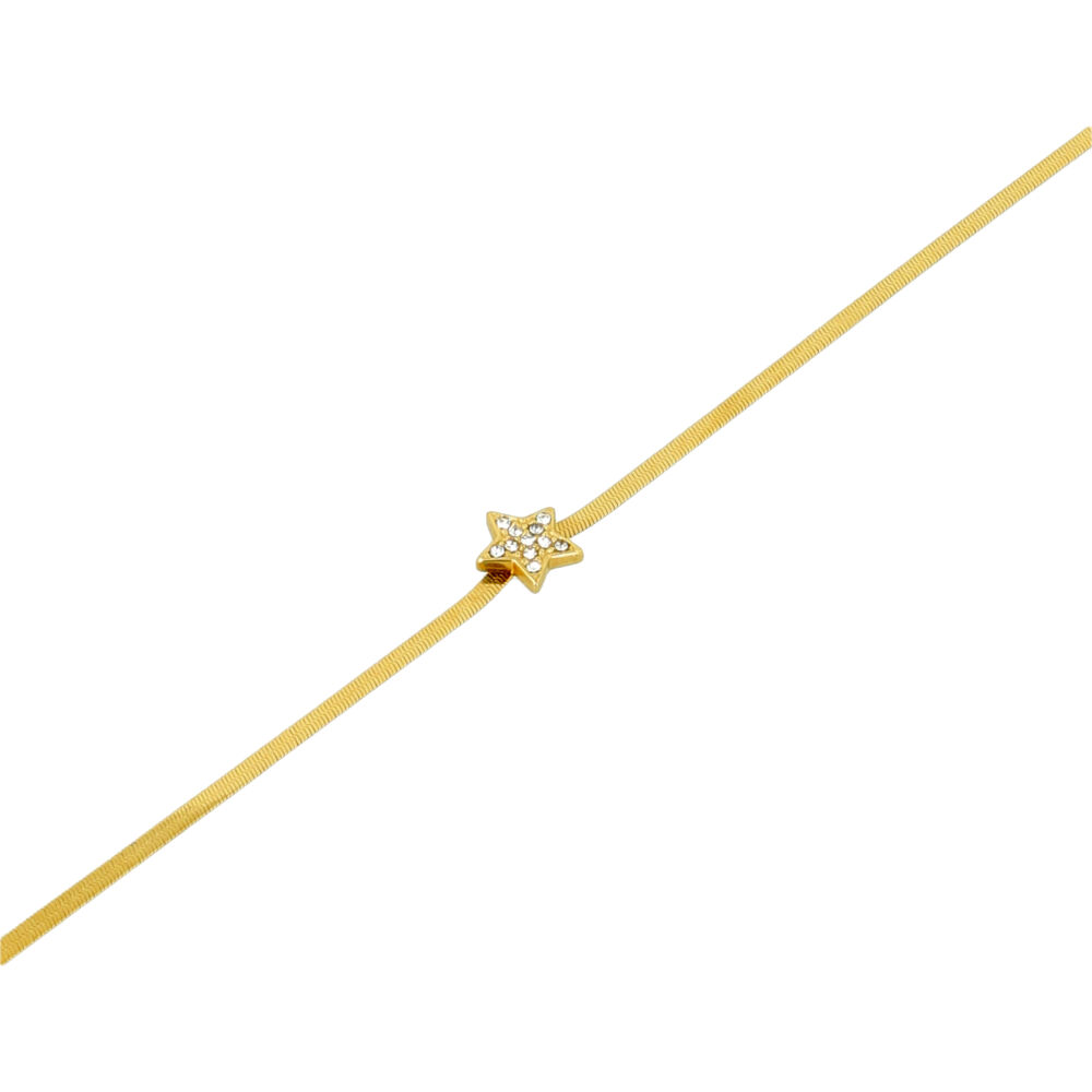 Pulseira em aço mulher FBU650 2 GOLD ModaServerPro