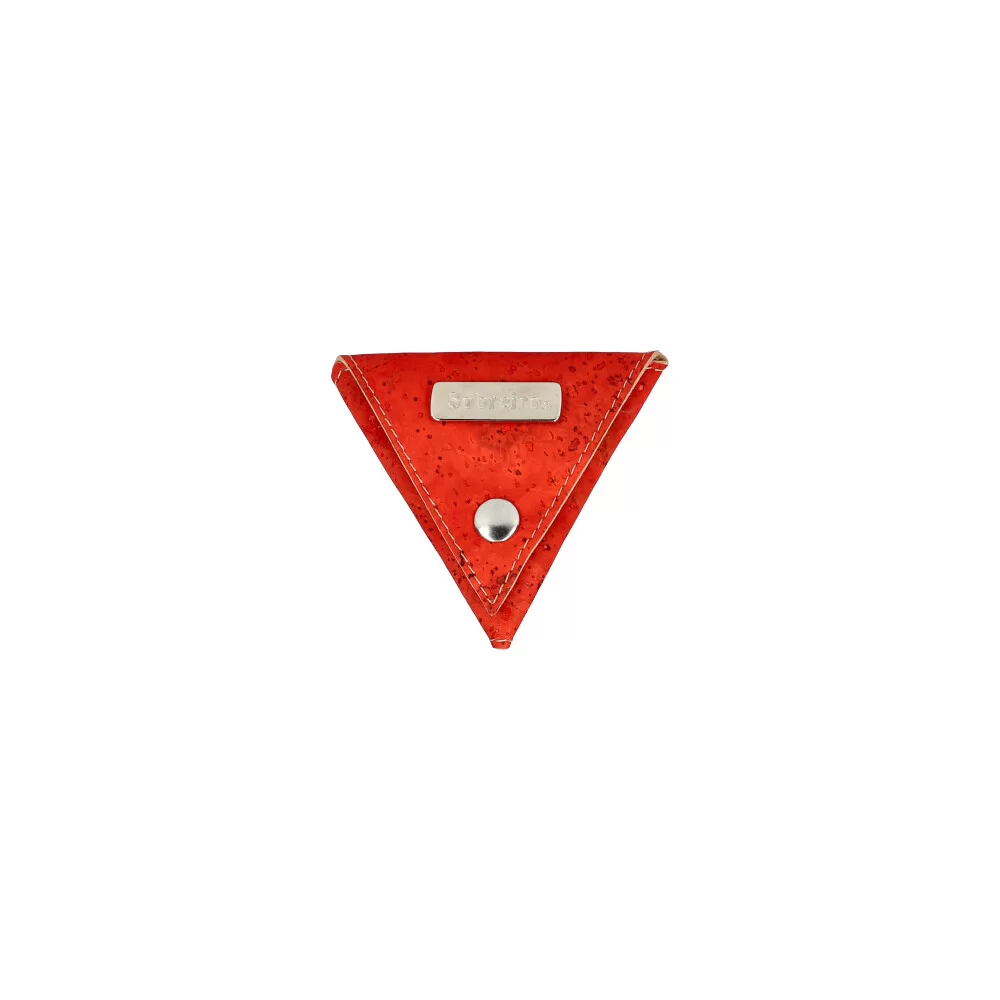 Porta moedas em cortiça sem costura MSD01 - RED - ModaServerPro