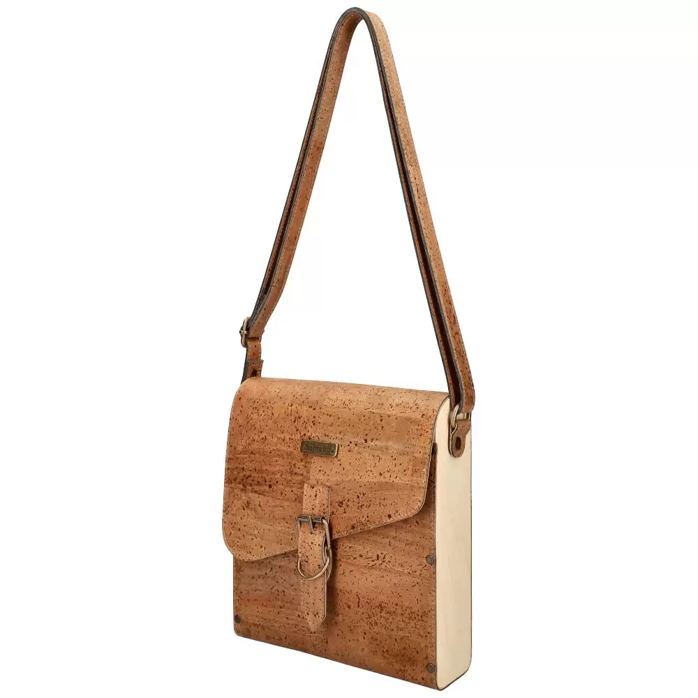 Cork and wood crossbody bag MSMAD08 - ModaServerPro