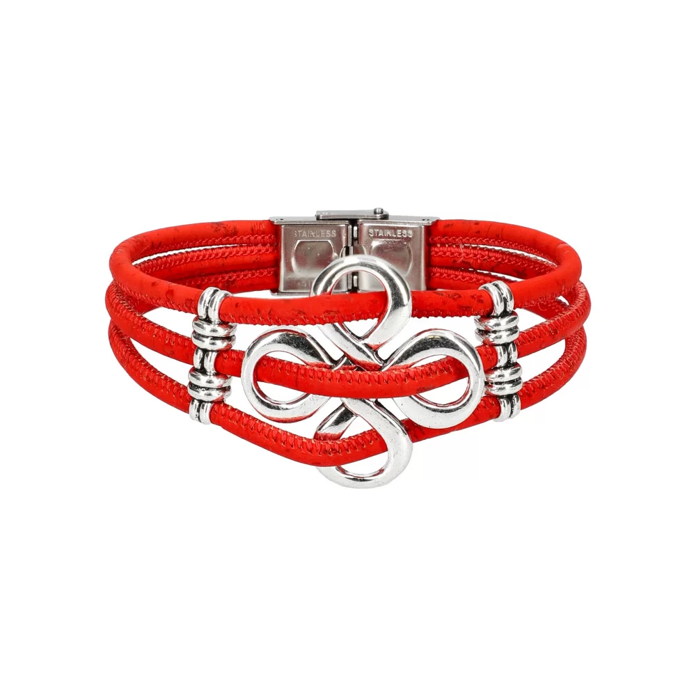 Bracelet en liège femme FB400013 - RED - ModaServerPro
