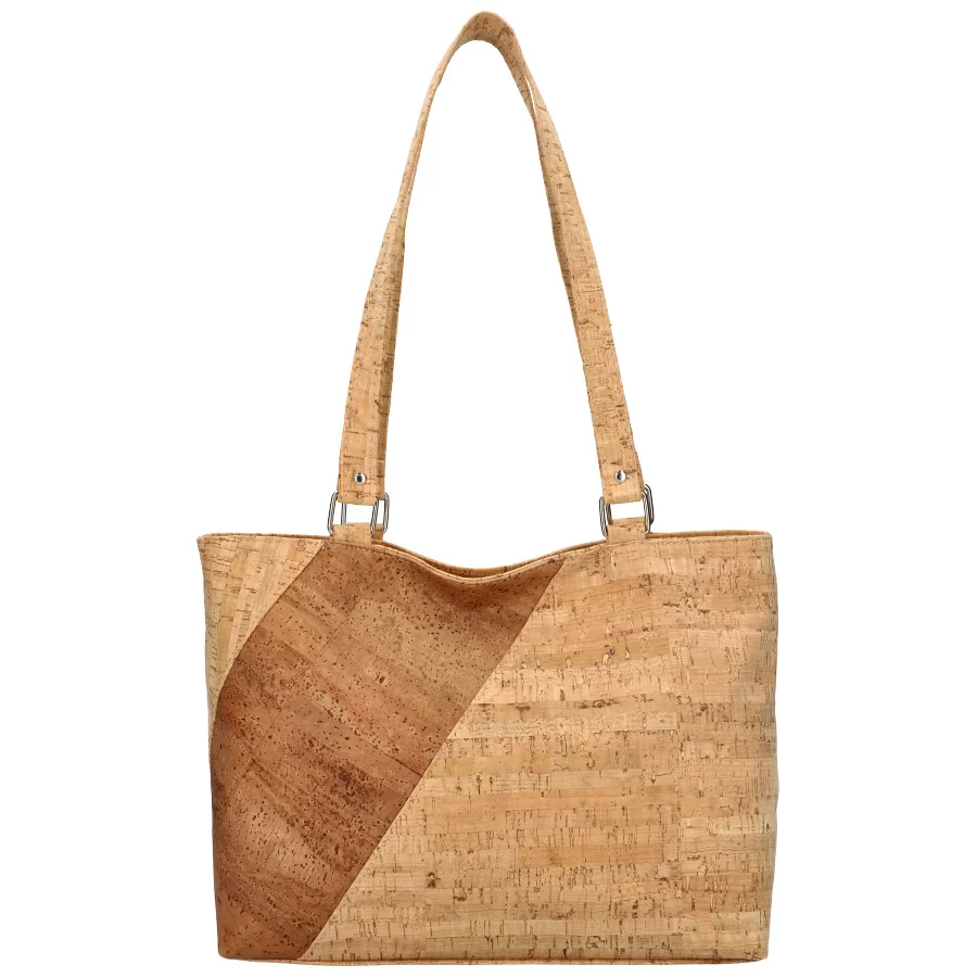 Cork handbag MR016 - BROWN - ModaServerPro
