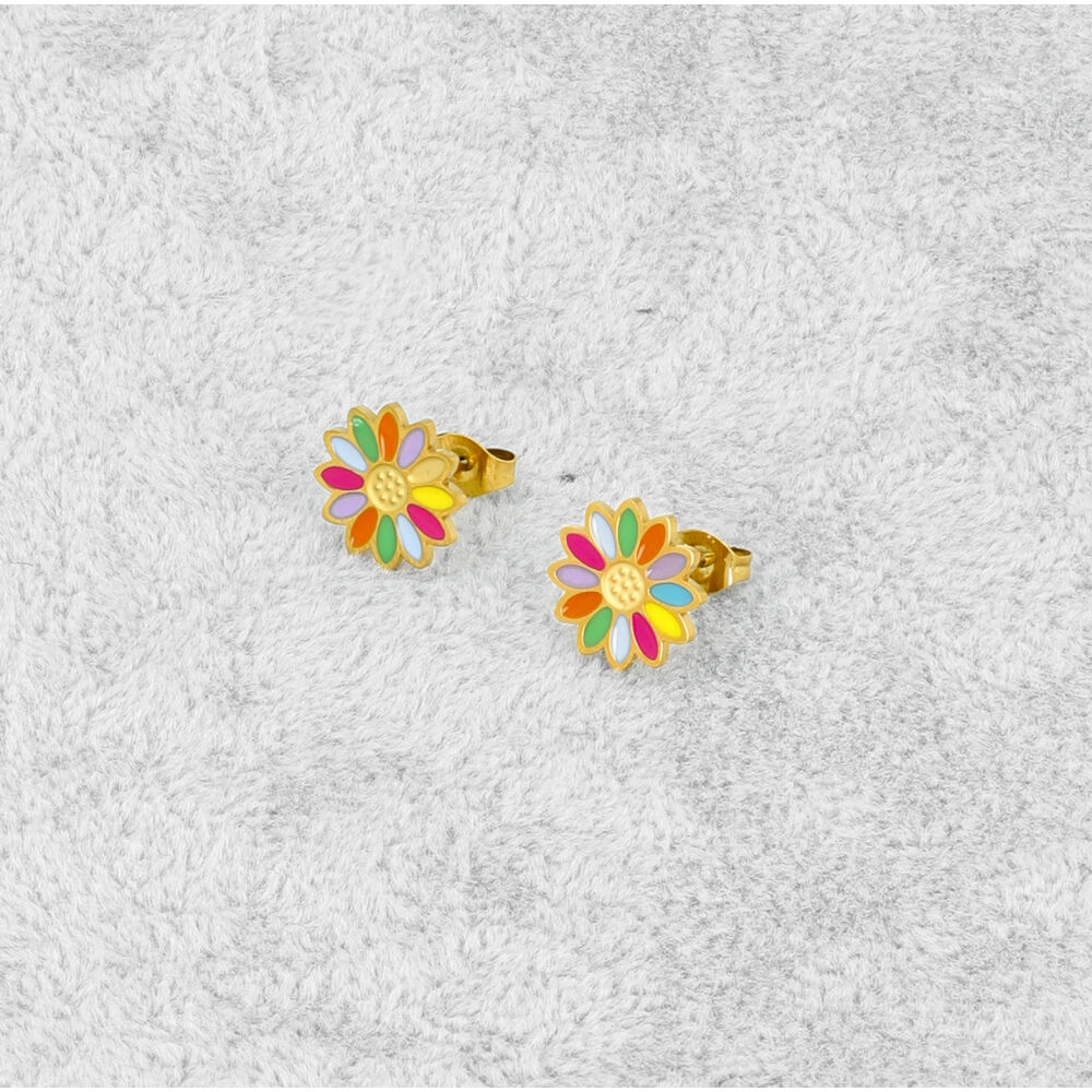Steel Earring FBU655 MULTICOLORE ModaServerPro