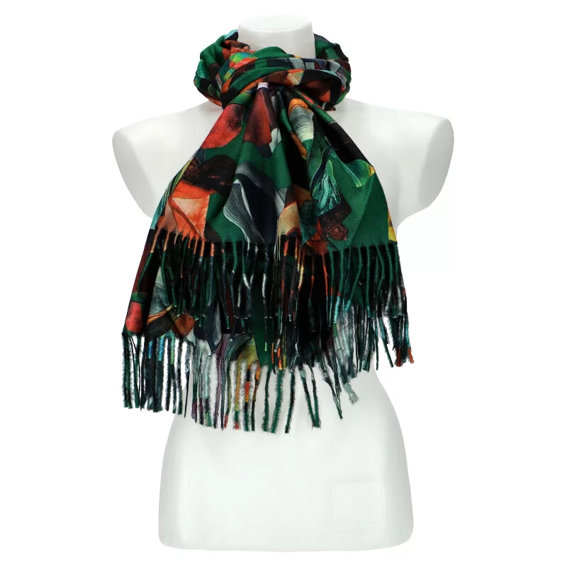 Woman winter scarf X513 - GREEN - ModaServerPro