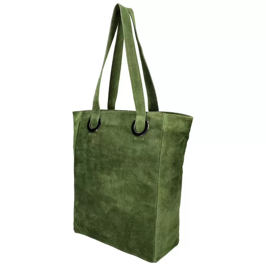 Leather handbag 0734 - GREEN - ModaServerPro