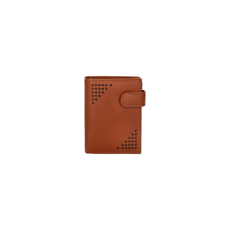 Carteira RFID em pele homem 378706 BROWN ModaServerPro
