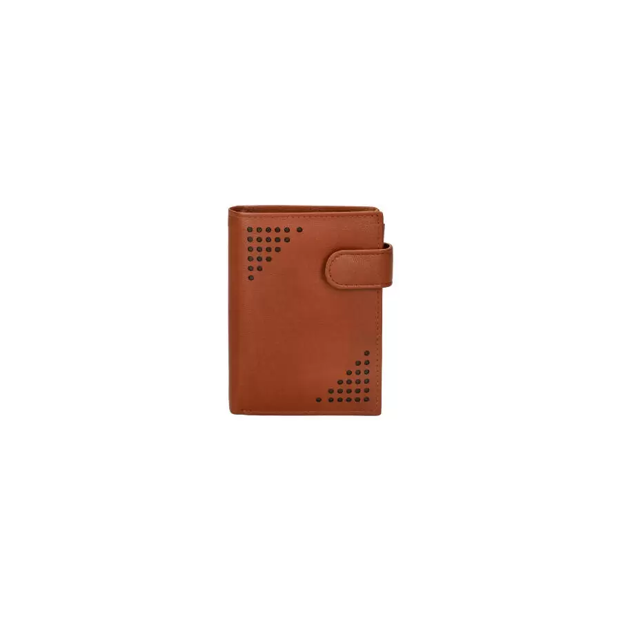 Leather wallet RFID men 378706 - BROWN - ModaServerPro