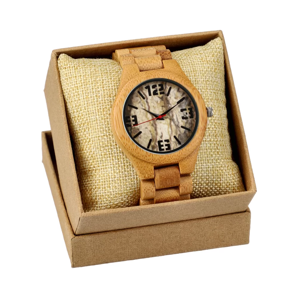 Relógio de madeira + caixa RM012 - ModaServerPro