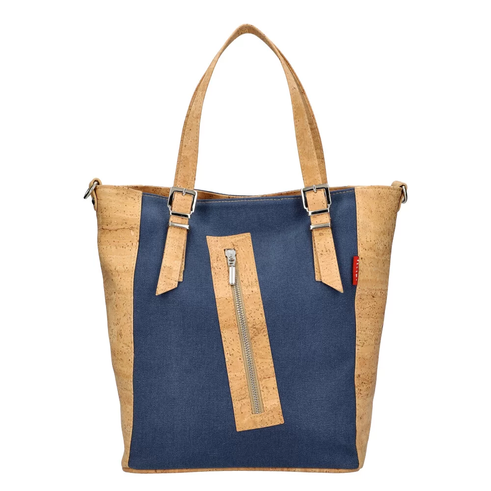 Cork handbag 7016 - BLUE - ModaServerPro