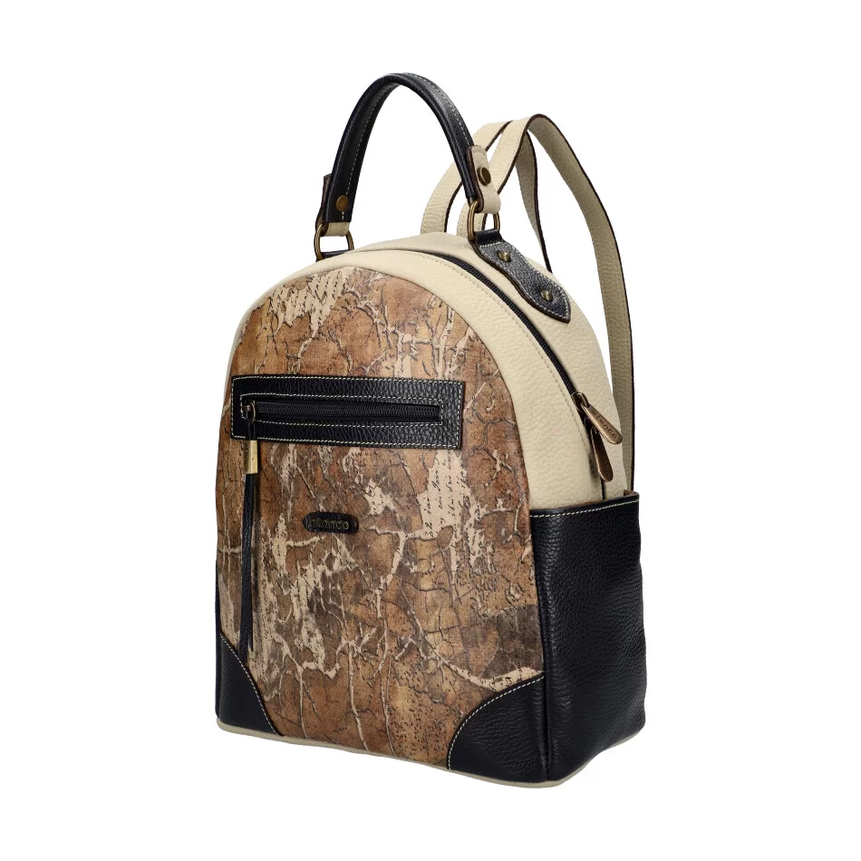 Leather and PU backpack EL6014 - ModaServerPro