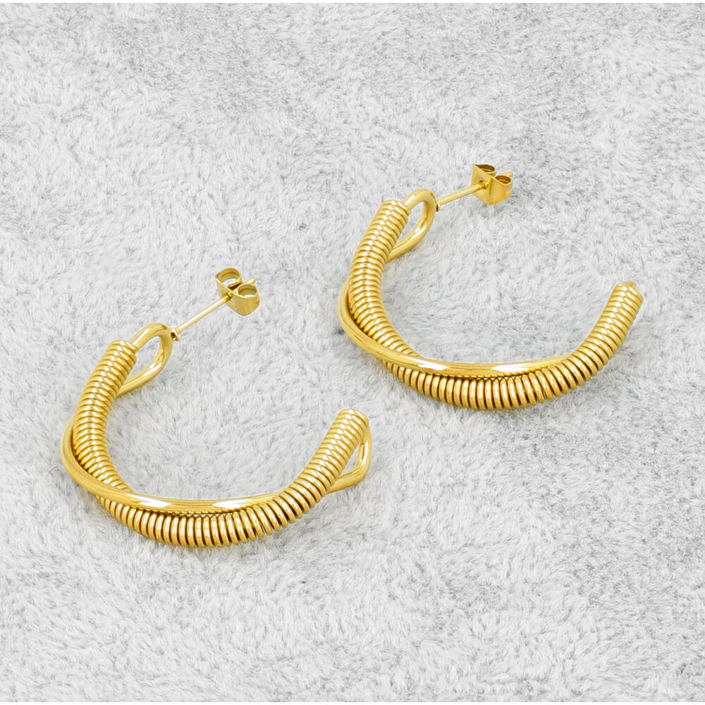 Steel Earring FBU652 GOLD ModaServerPro